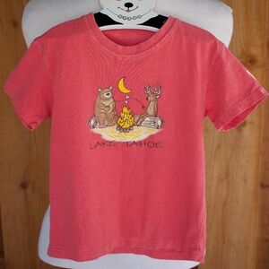 Blue 84 100% cotton Lake Tahoe Kids T-Shirt Size 3
